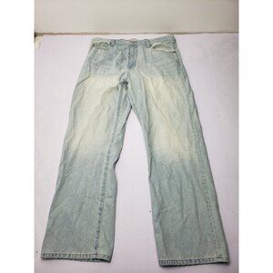 Pacsun Dylan Baggy Fit P/S Mens Blue Light Wash Denim Jeans Size 36 X 32